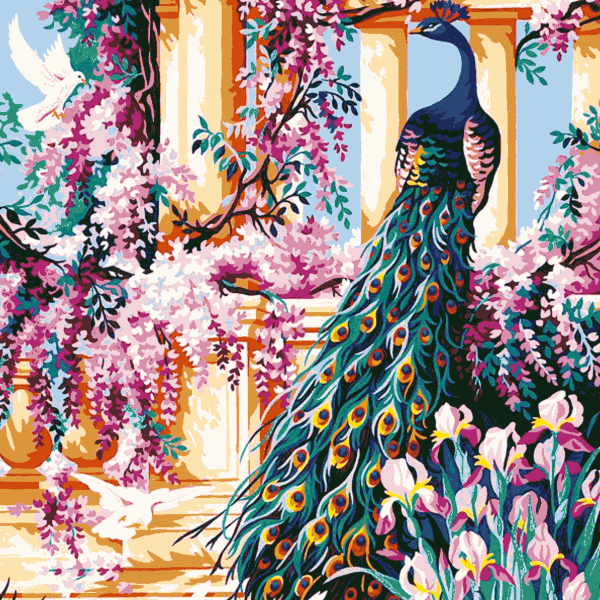 Maya Gobelin Stickpackung 'Tiere Auf Dem Bauernhof' – 30x40 Cm, Halber Kreuzstich