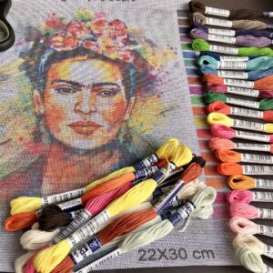 frida kahlo (mg 182) gobelin stickbild stickpackung