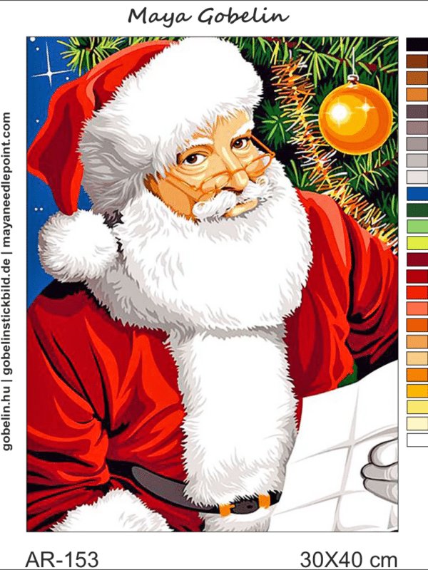 weihnachtsmann (ar 153) gobelin stickbild stickpackung
