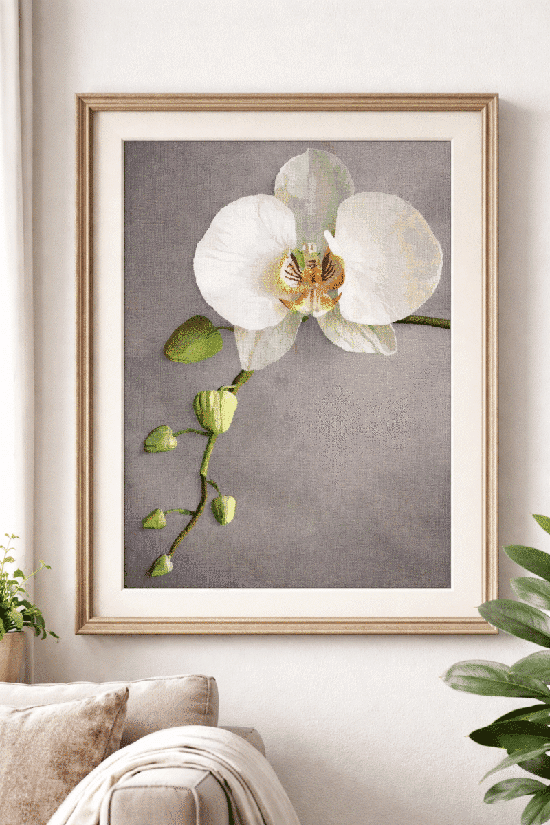 bezaubernde orchideen (mg 1110) gobelin stickbild stickpackung