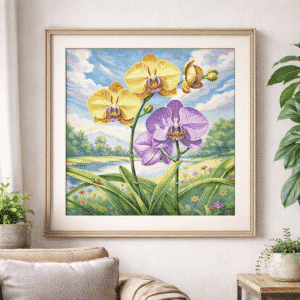 bezaubernde orchideen ii. (mg 1111) gobelin stickbild stickpackung