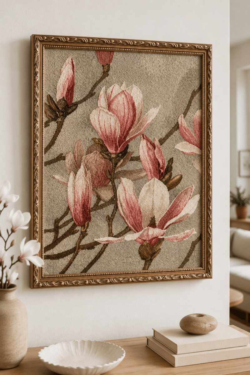 magnolie (mg 772) gobelin stickbild stickpackung