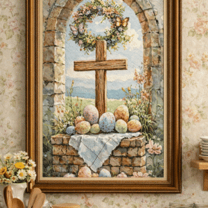 glaube und ostern iii. (mg 1131) gobelin stickbild stickpackung