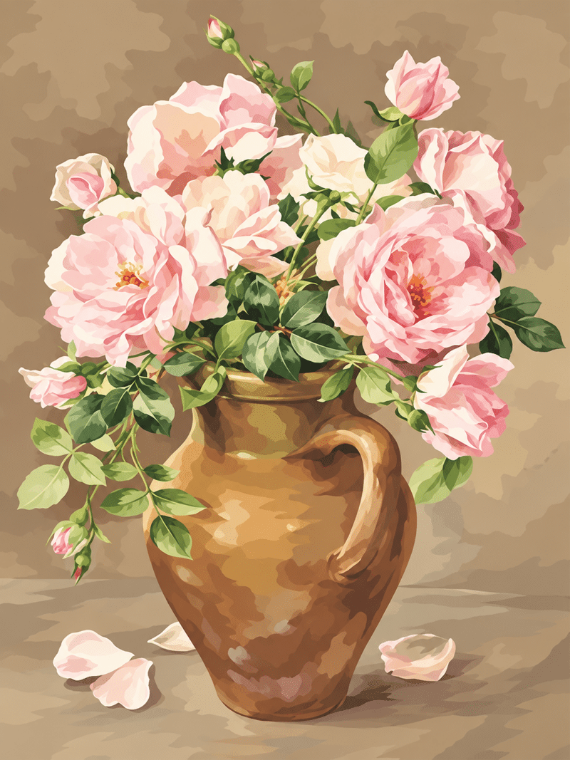 rosen in einer vase (mg 862) gobelin stickbild stickpackung