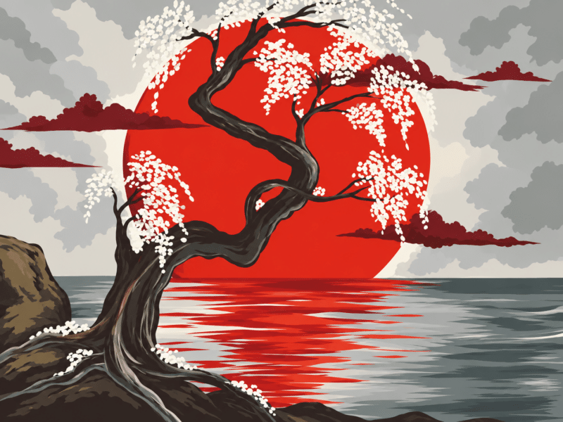 japanisches motiv (mg 145) gobelin stickbild stickpackung