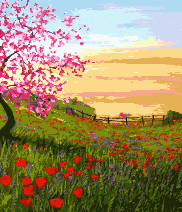 blumenwiese (fe 134) gobelin stickbild stickpackung