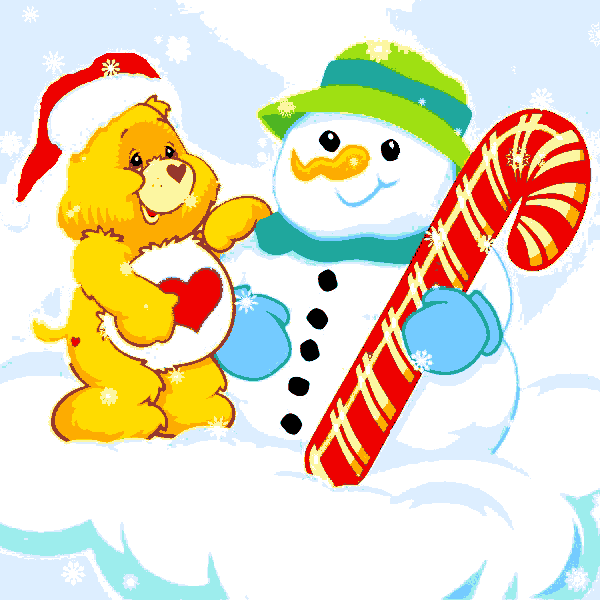 der teddybär und der schneemann (gy 054) gobelin stickbild stickpackung