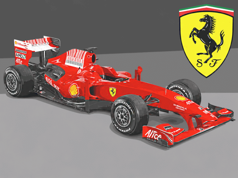 f1 ferrari (gy 058) gobelin stickbild stickpackung