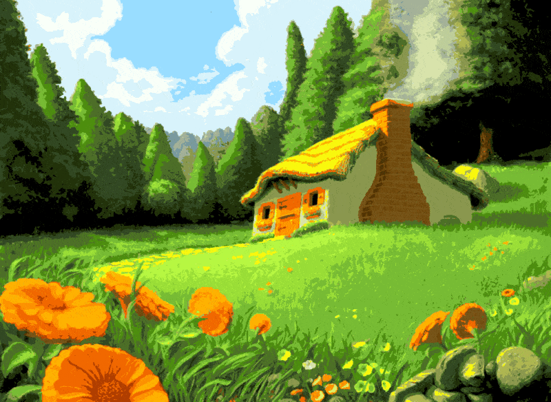 cottage im wunderland (gy 061) gobelin stickbild stickpackung