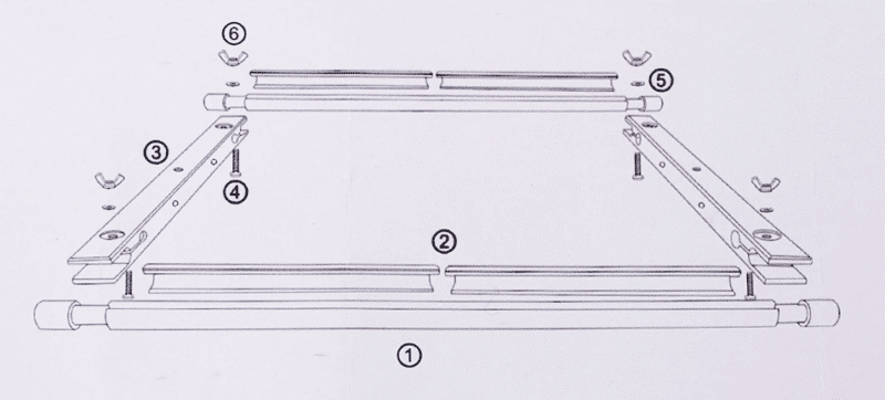 verstellbarer stickrahmen