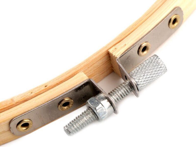 stickrahmen bambus, mit metallspannschraube (12 cm)