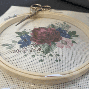 vintage rose (mgh 003) kreuzstich set