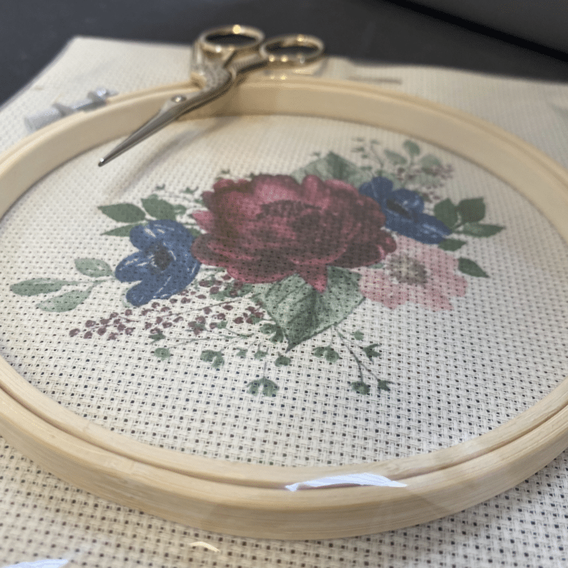 vintage rose (mgh 003) kreuzstich set