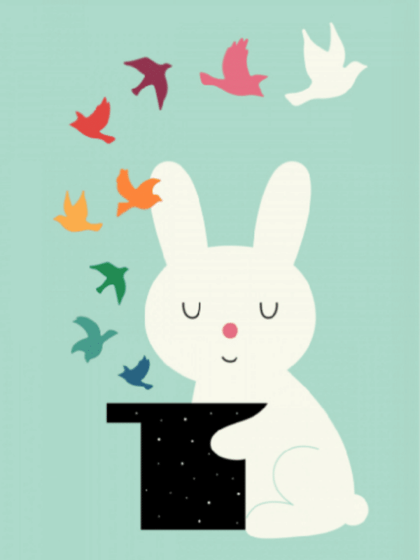 der weiße magier hase (mg 274) gobelin stickbild stickpackung