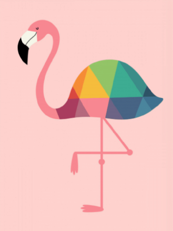 der flamingo (mg 272) gobelin stickbild stickpackung