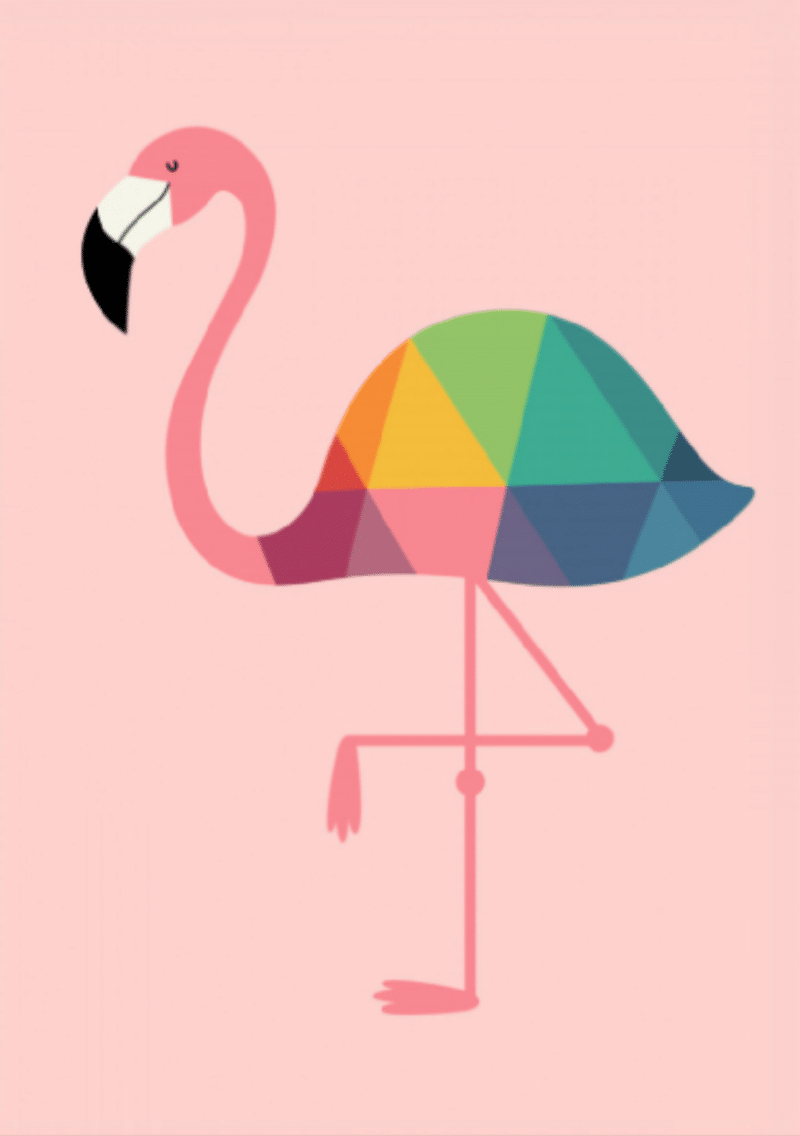 der flamingo (mg 272) gobelin stickbild stickpackung