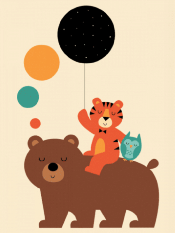 der tiger, der bär und die eule (mg 268) gobelin stickbild stickpackung
