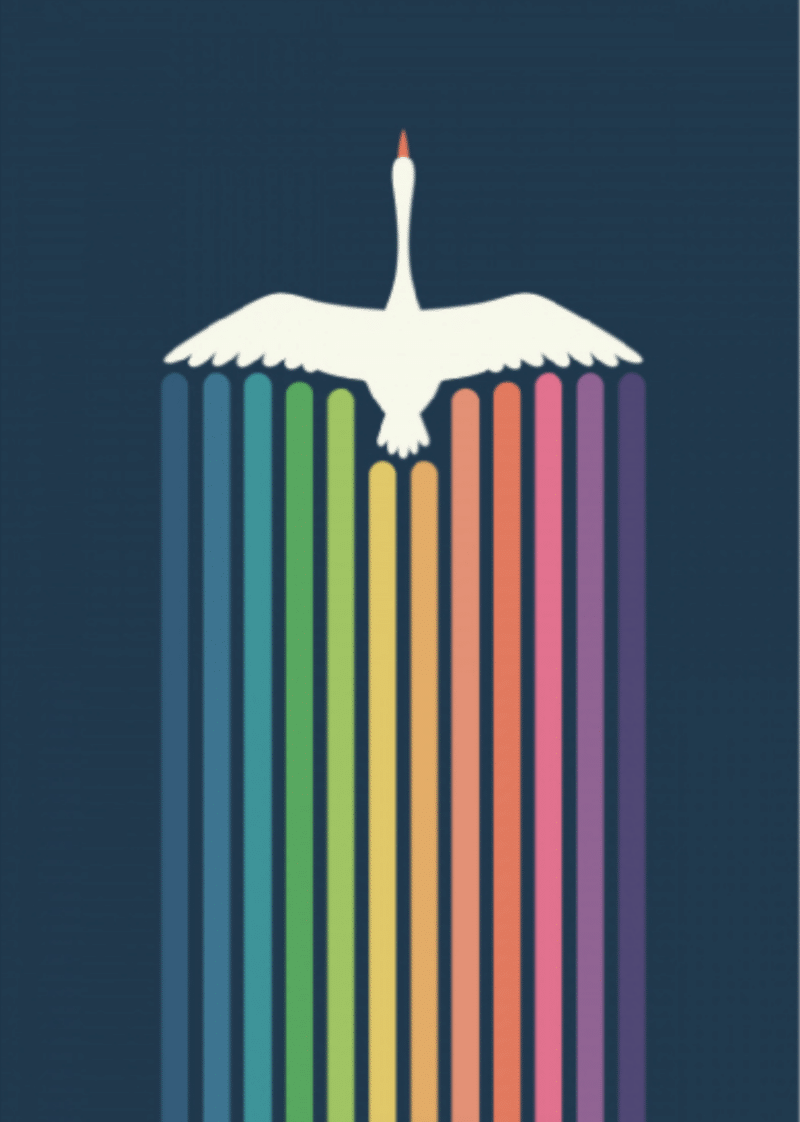 fliegender schwan (mg 278) gobelin stickbild stickpackung
