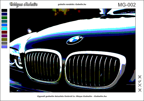 bmw e39 (mg 002) gobelin stickbild stickpackung