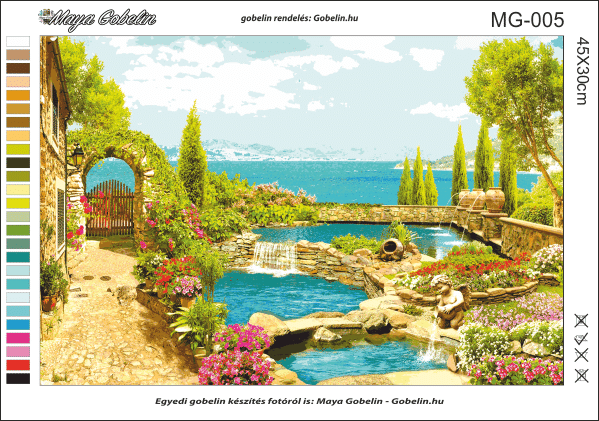 blick aufs meer (mg 005) gobelin stickbild stickpackung