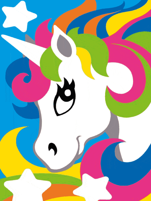 das einhorn (mg 069) gobelin stickbild stickpackung