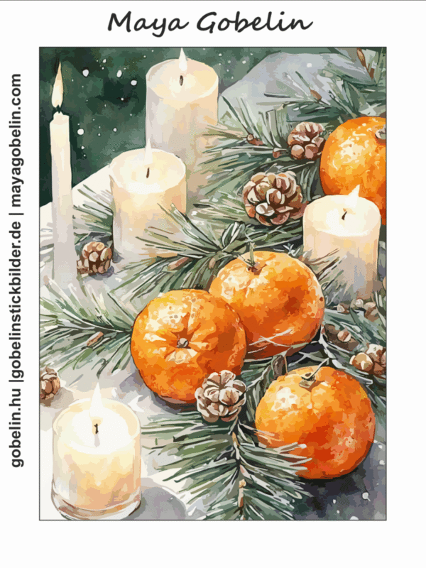 weihnachtstisch (mg 1062) gobelin stickbild stickpackung