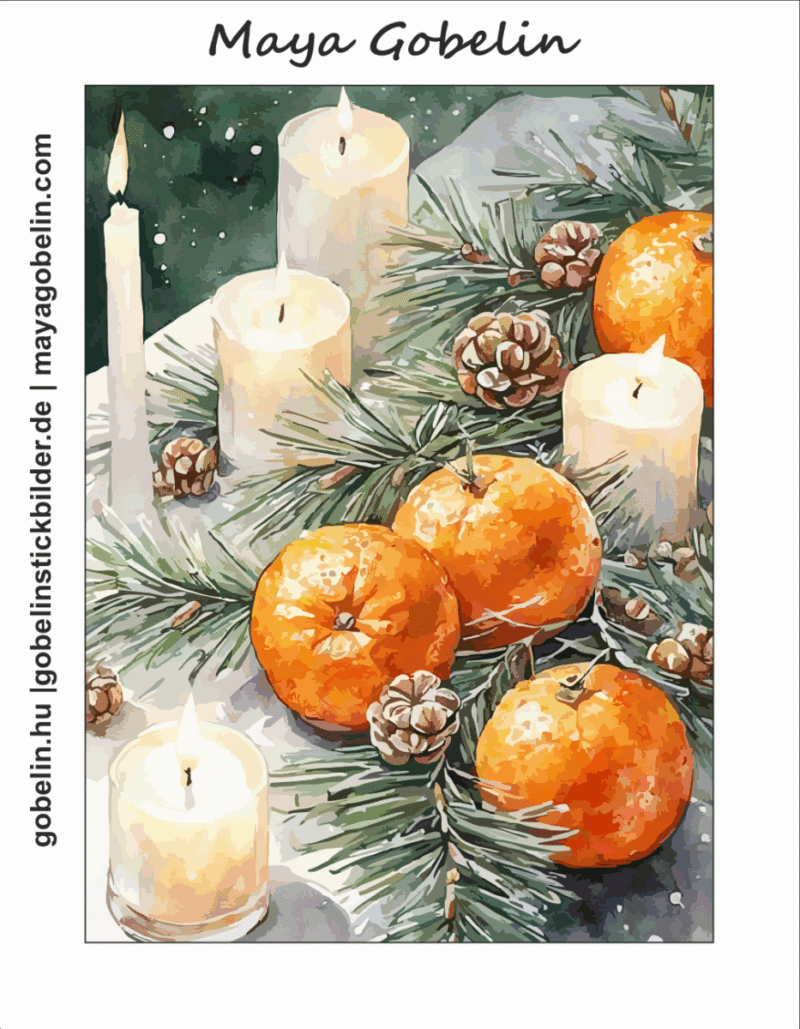 weihnachtstisch (mg 1062) gobelin stickbild stickpackung