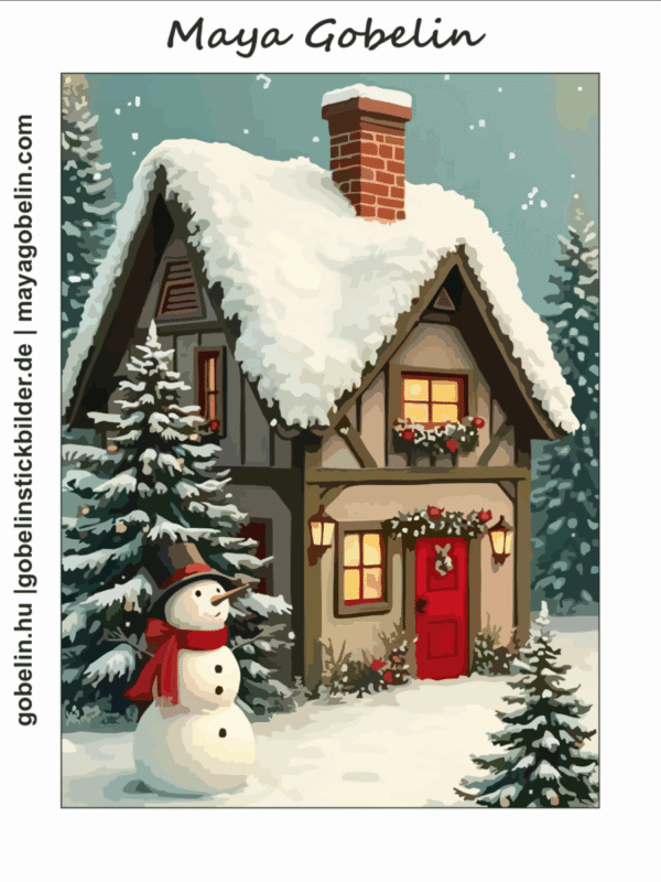 schneebedeckte landschaft ii. (mg 1079) gobelin stickbild stickpackung