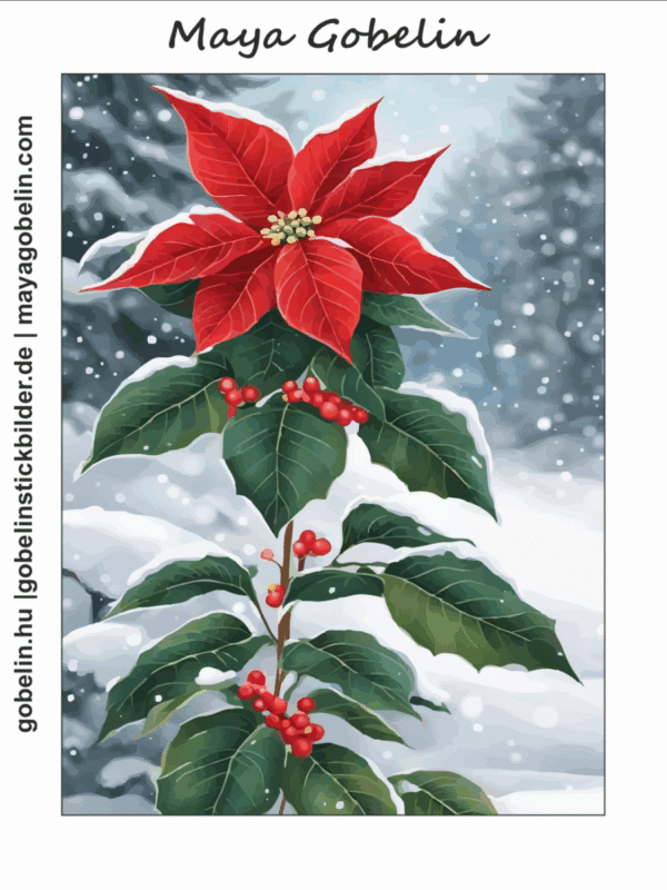 schneebedeckte landschaft iii. (mg 1081) gobelin stickbild stickpackung