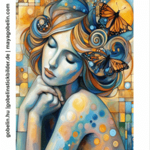 klimt inspiriertes kunstwerk ii. (mg 1109) gobelin stickbild stickpackung