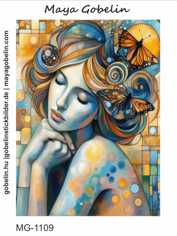 klimt inspiriertes kunstwerk ii. (mg 1109) gobelin stickbild stickpackung