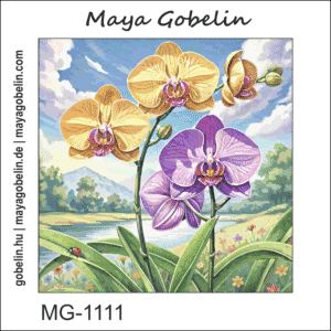 bezaubernde orchideen ii. (mg 1111) gobelin stickbild stickpackung