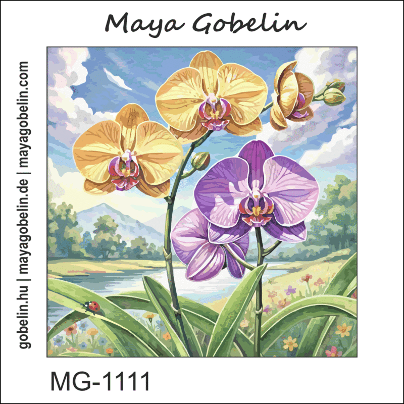 bezaubernde orchideen ii. (mg 1111) gobelin stickbild stickpackung