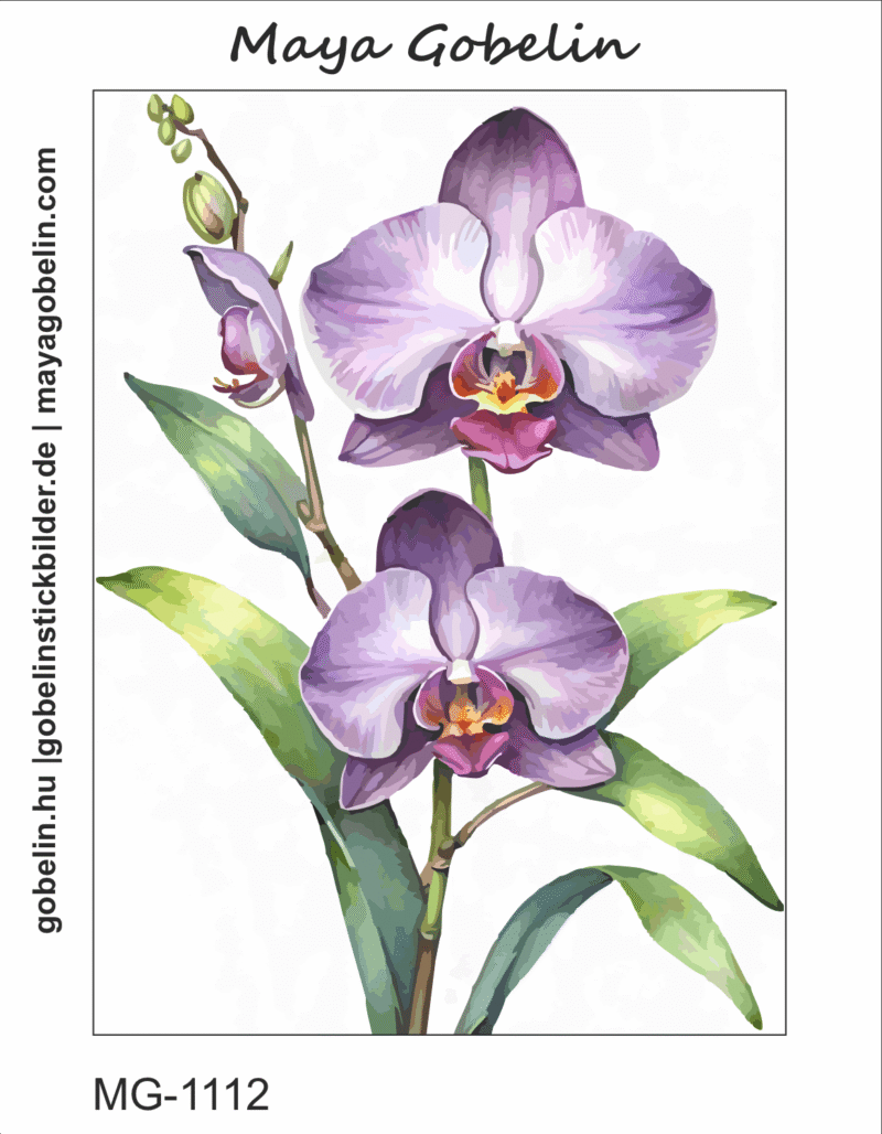 bezaubernde orchideen iii. (mg 1112) gobelin stickbild stickpackung