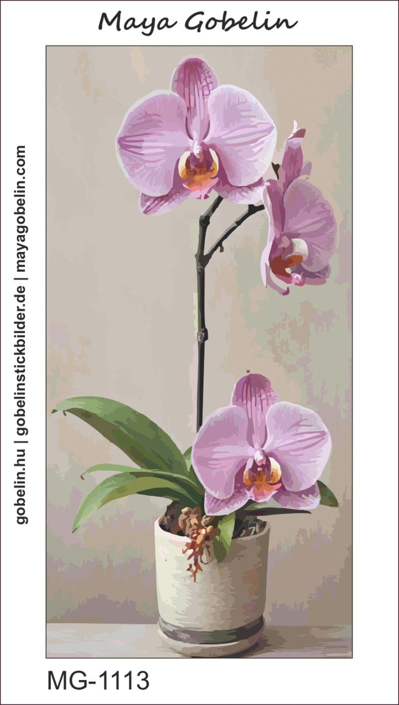 bezaubernde orchideen iv. (mg 1113) gobelin stickbild stickpackung