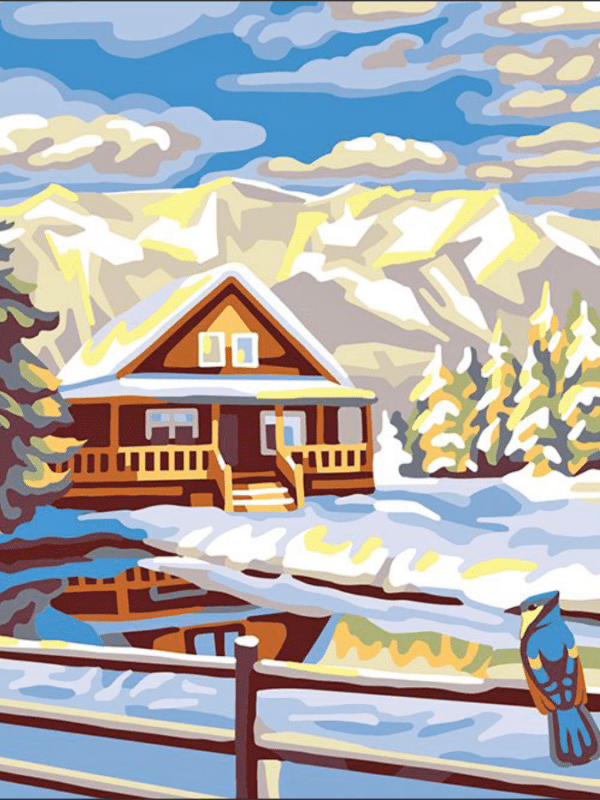 winterlandschaft (mg 240) gobelin stickbild stickpackung