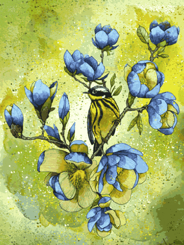 vogel und blumen (mg 252) gobelin stickbild stickpackung