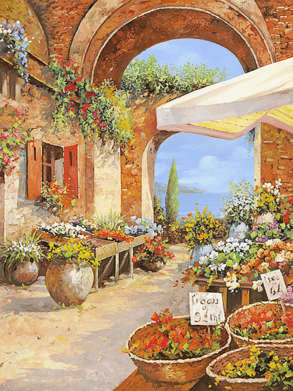 blumenmarkt (mg 333) gobelin stickbild stickpackung