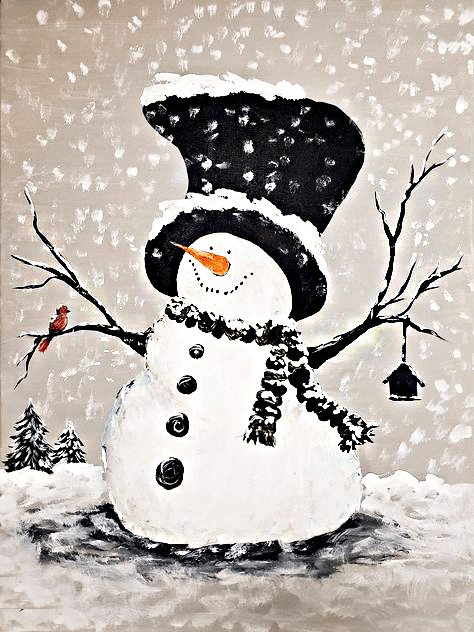 schneemann (mg 353) gobelin stickbild stickpackung