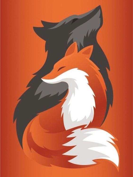 fuchs und wolf (mg 356) gobelin stickbild stickpackung