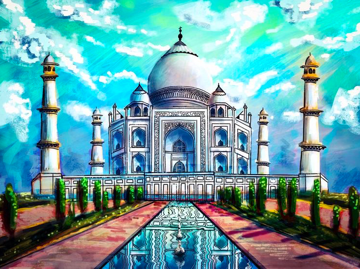 taj mahal (mg 379) gobelin stickbild stickpackung
