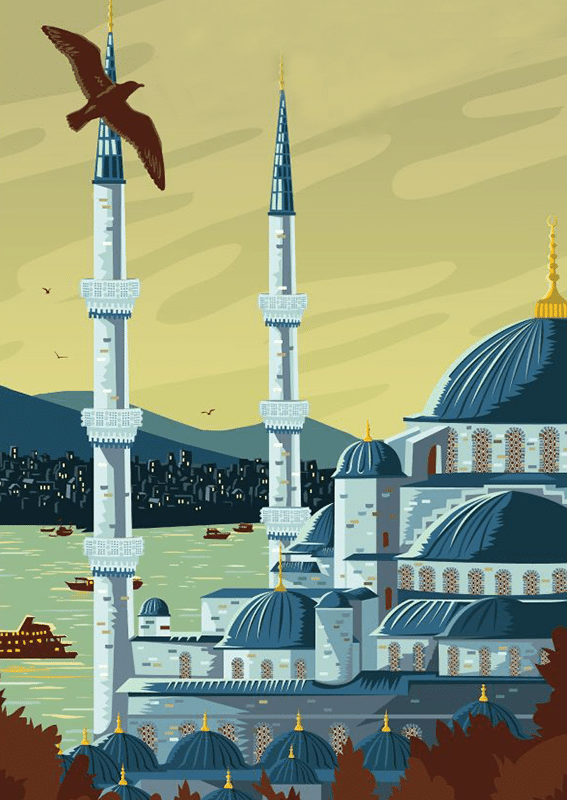 istanbul, türkei (mg 457) gobelin stickbild stickpackung