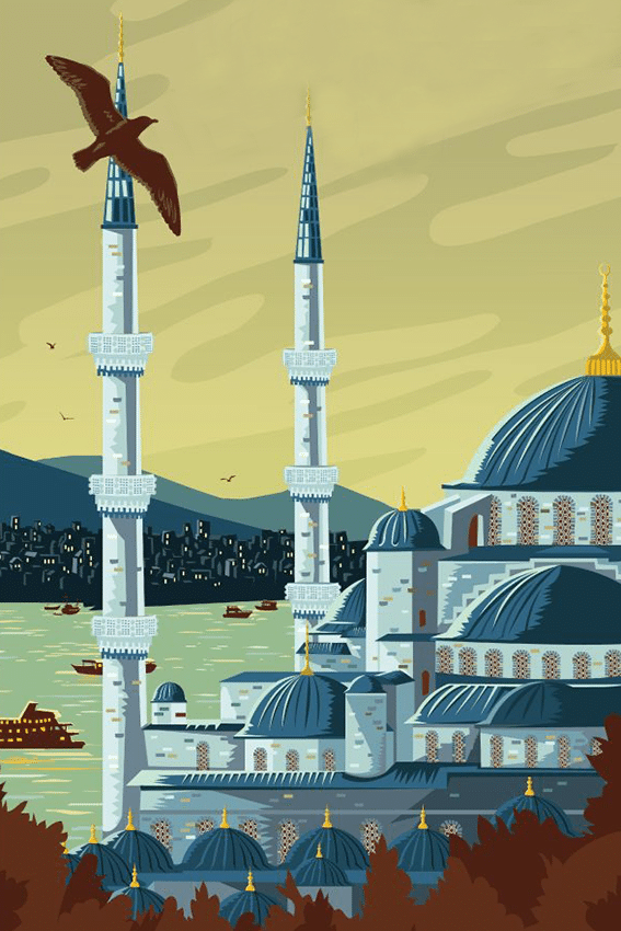 istanbul, türkei (mg 457) gobelin stickbild stickpackung