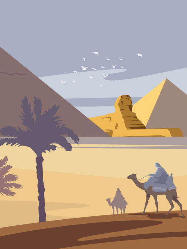 Ägypten (mg 465) gobelin stickbild stickpackung