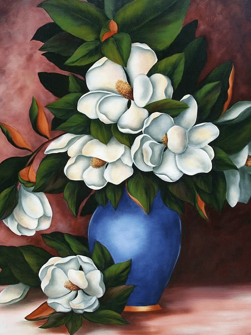 magnolien (mg 491) gobelin stickbild stickpackung