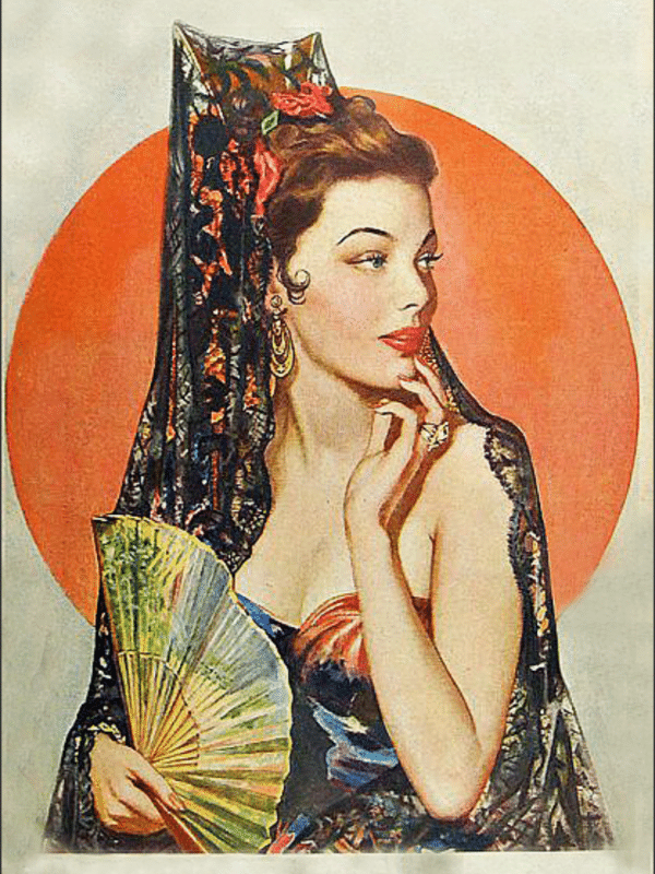 hispanische frau (mg 524) gobelin stickbild stickpackung