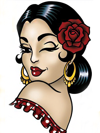 senorita (mg 538) gobelin stickbild stickpackung