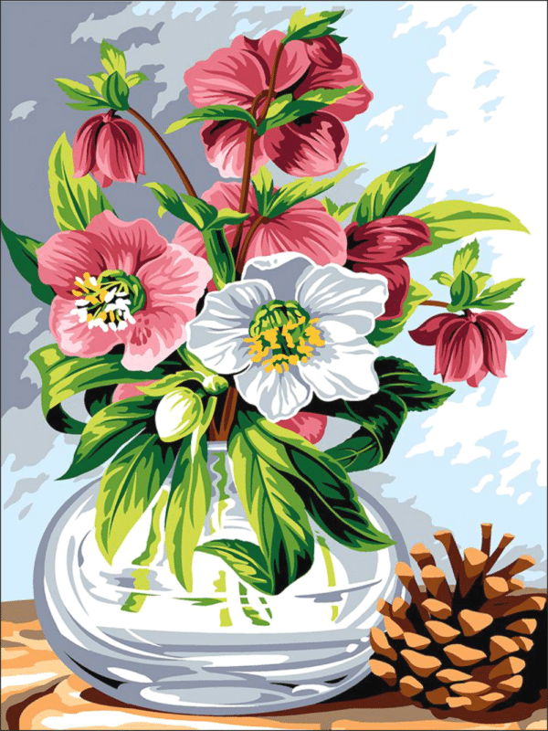 herbstblumen (mg 552) gobelin stickbild stickpackung