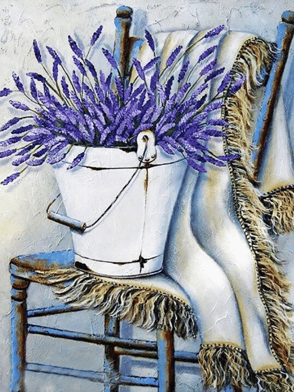 lavendel in einem eimer (mg 556) gobelin stickbild stickpackung