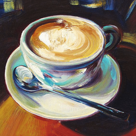 eine tasse kaffee (mg 567) gobelin stickbild stickpackung